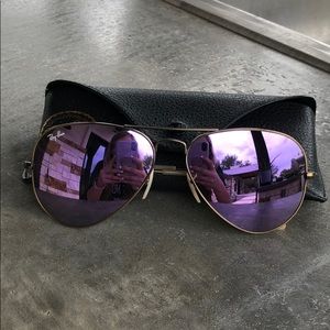 Purple Ray- ban aviators